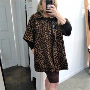 Luii Brand Swing Coat animal print, medium